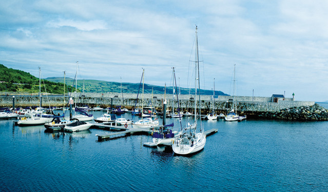 At the marina in the historic village of Glenarm, County Antrim.